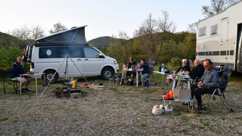 Essen auf dem Stellplatz