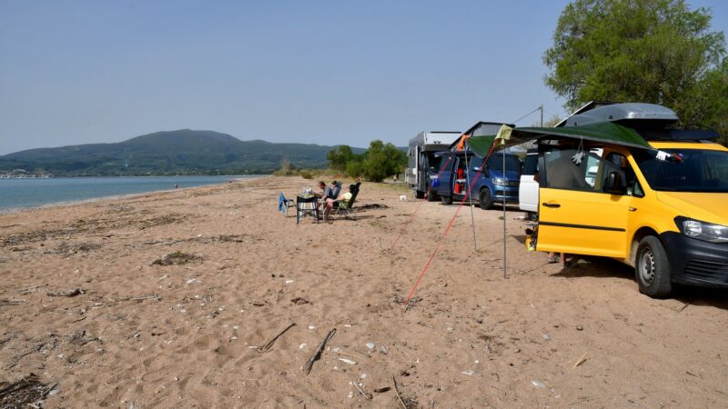 Stellplatz am Strand