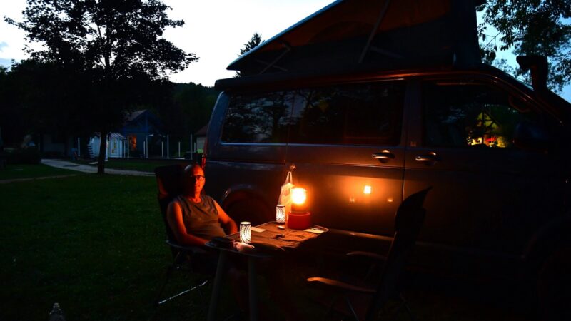 Camping Village-Chalets Le Rû du Pré Sommerabend