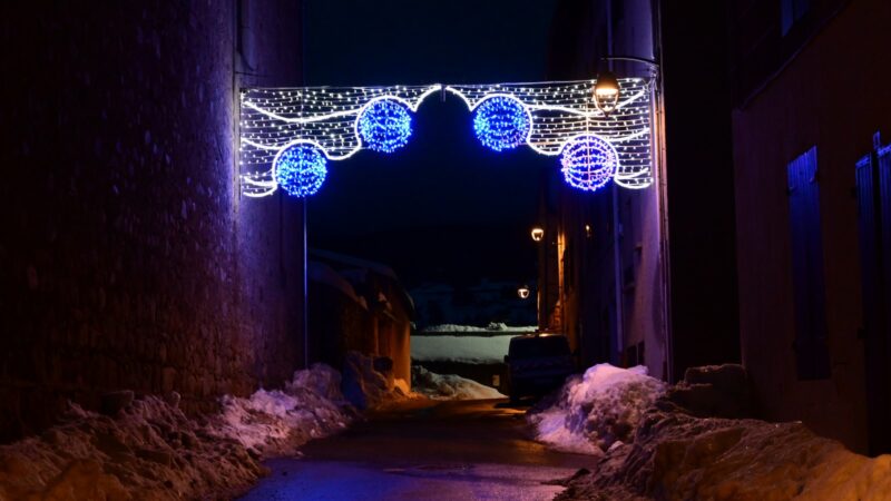 Weihnachtsbeleuchtung Mont Louis